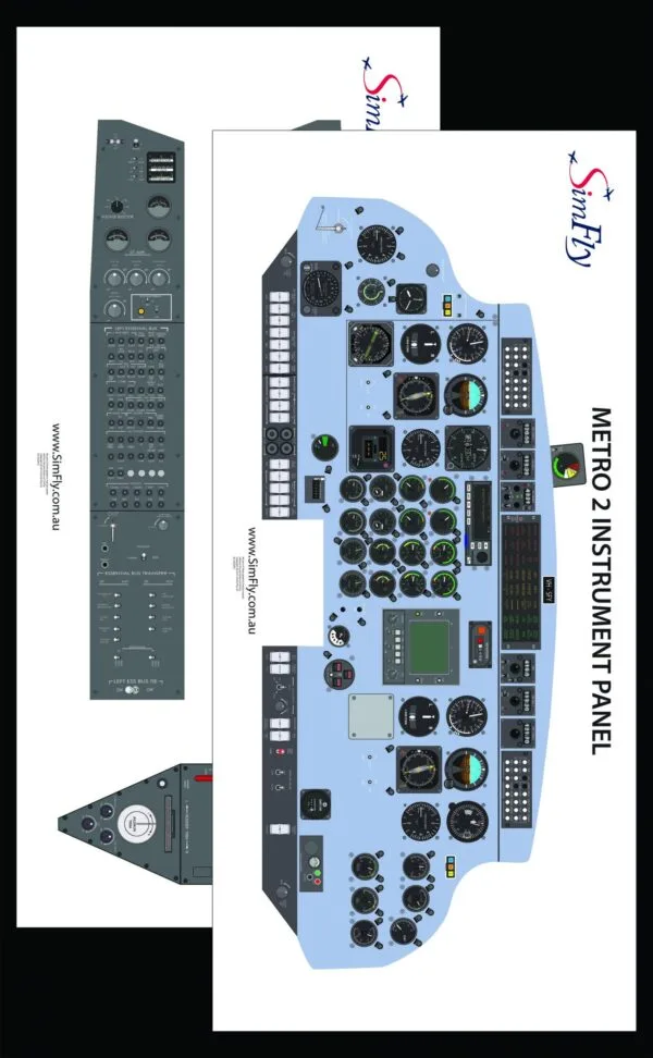 Metro 2 Instrumental cockpit poster set