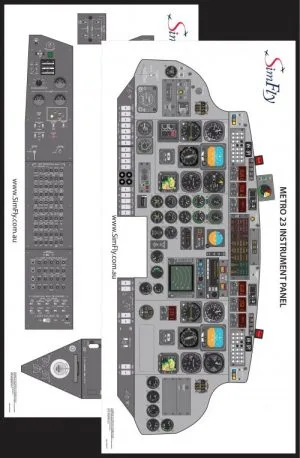 Metro 23 2 page cockpit poster set