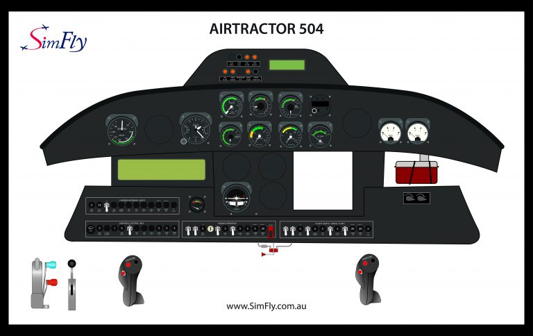 Airtactor 504 cockpit poster