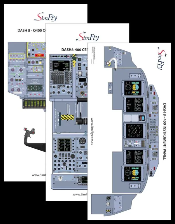 DASH 8-400 3 page poster set