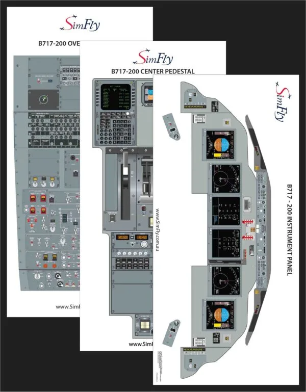 B717 200 3 page poster set