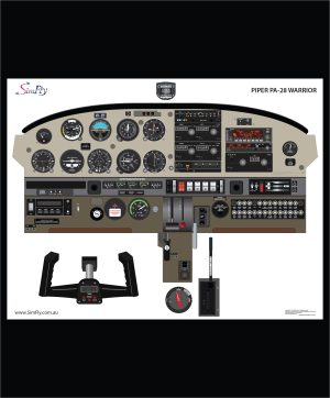 Piper PA-28 Warrior King Avionics 1 Page Poster