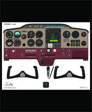 Cessna 150 Aerobat - A150K Cockpit Garmin Avionics