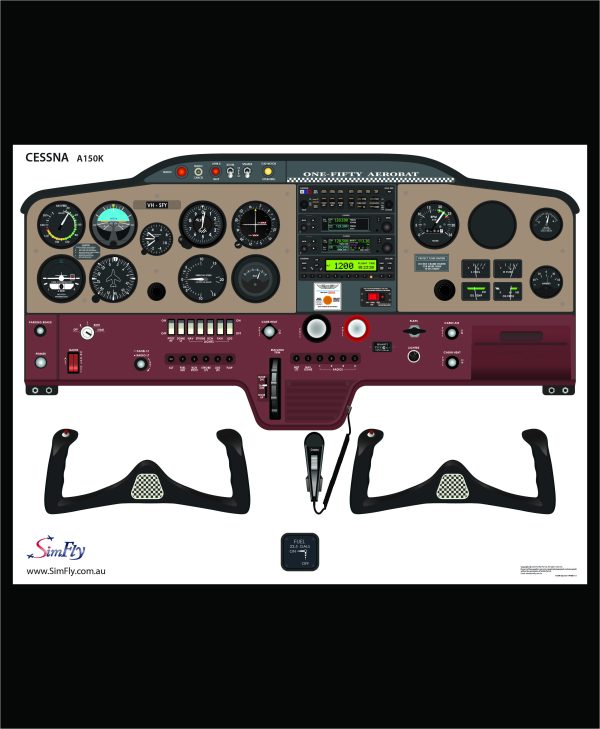 Cessna 150 Aerobat - A150K Cockpit Garmin Avionics