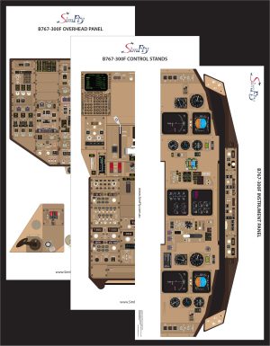 Boeing B767-300F Config#2 (Freighter) 3 Page Poster Set