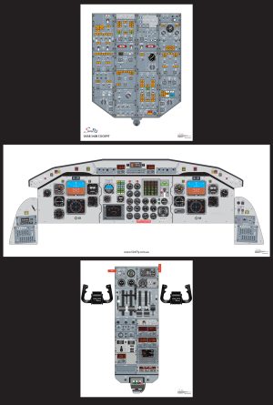 Saab 340B Full Size Poster Set