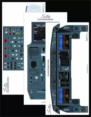 Airbus A220 3 Page Poster Set