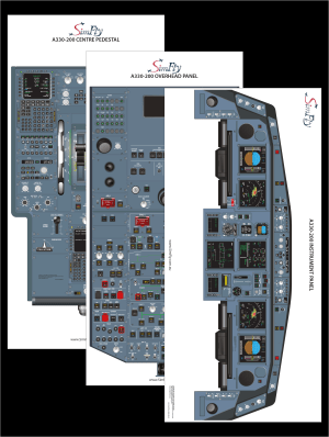 Airbus A330-200 Config #2 3 Page Poster Set