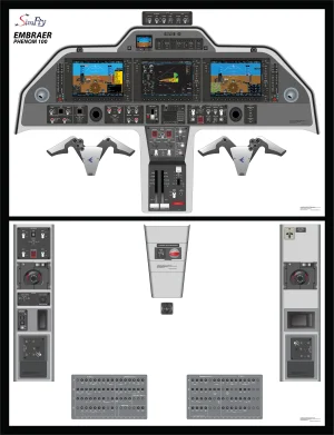 Embraer Phenom 100 Full Size Poster Set